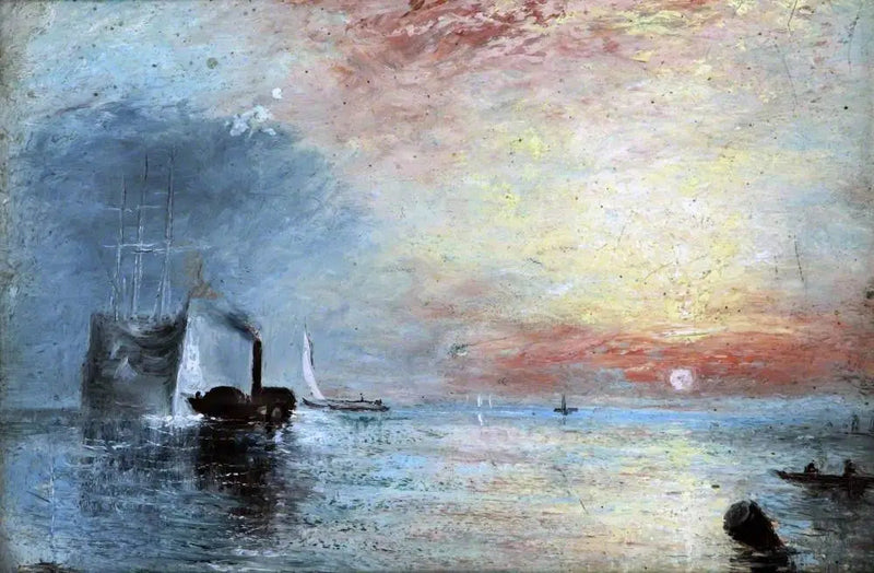 O Temeraire Lutador Rebocado para Seu Último Cais para Ser Desmantelado, 1838 - J. M. W. Turner