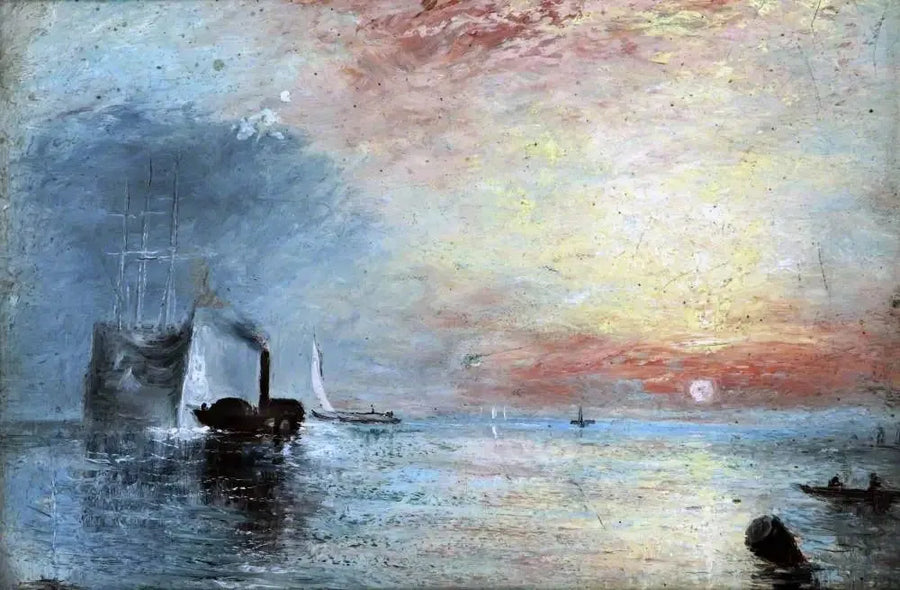 O Temeraire Lutador Rebocado para Seu Último Cais para Ser Desmantelado, 1838 - J. M. W. Turner