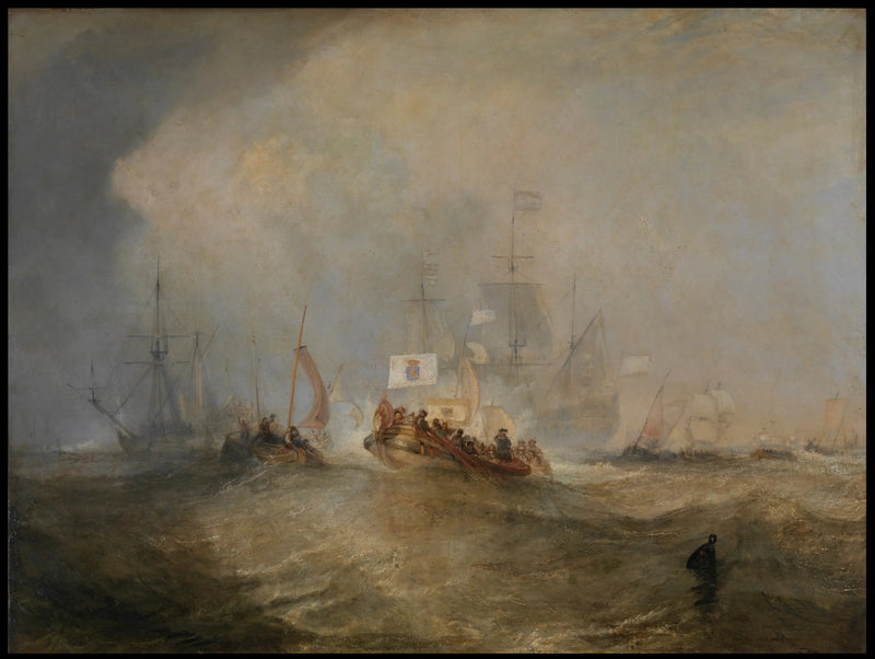 O Príncipe de Laranja, Guilherme III, Embarcou da Holanda e Aterrissou em Torbay, 4 de Novembro de 1688, após uma Passagem Tempestuosa - J. M. W. Turner