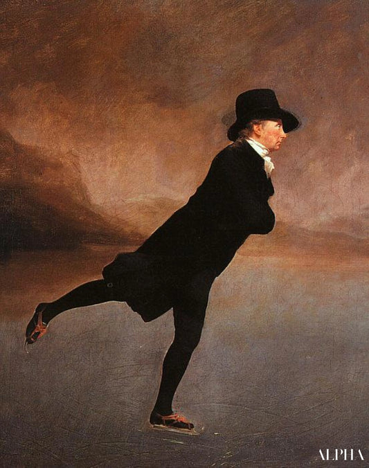 The Skating Minister (Le révérend Robert Walker patinant sur le loch de Duddingston) - Sir Henry Raeburn - Reproductions de tableaux et peintures haut de gamme