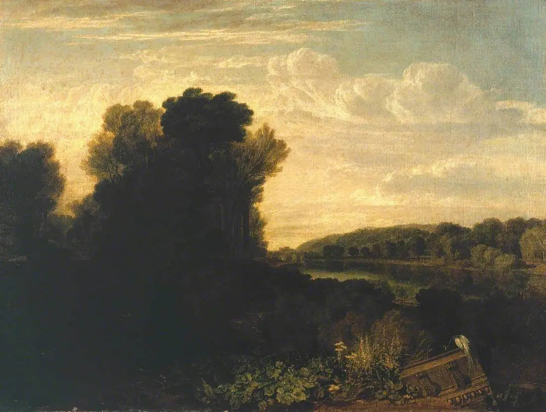 Reproduction du tableau « The Thames at Weybridge - J. M. W. Turner » par Alpha Reproduction en peinture à l’huile