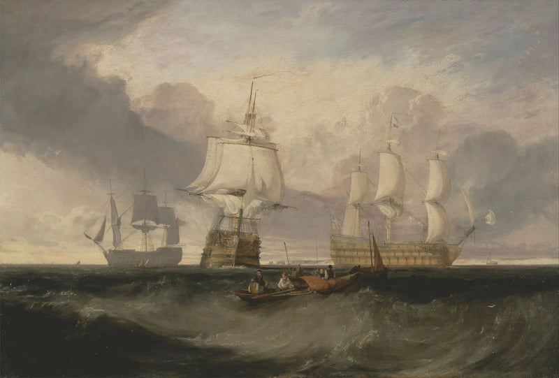 A Vitória Retornando de Trafalgar, em Três Posições - J. M. W. Turner