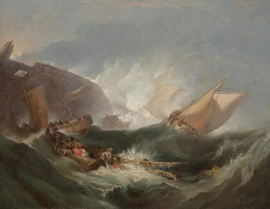 O Naufrágio de um navio de transporte - J. M. W. Turner