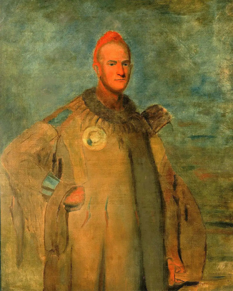 Theodore Burr Catlin, com traje indígena - George Catlin