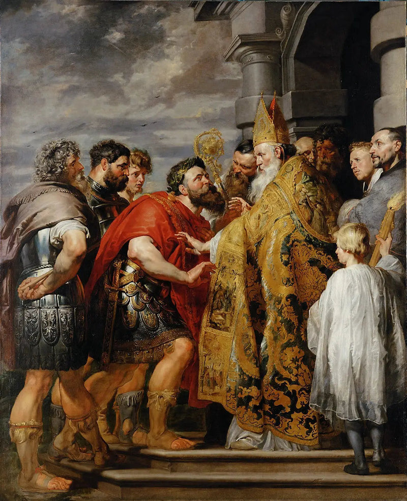 Teodósio e Santo Ambrósio - Peter Paul Rubens