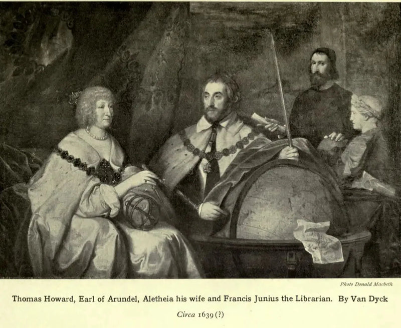 Thomas Howard, 2º conde de Arundel (1585-1646) e sua esposa Lady Alethea Talbot, condessa de Arundel (c.1590-1654), talvez com Francis Junius (1589-1677) ou William Petty - Antoine van Dyck
