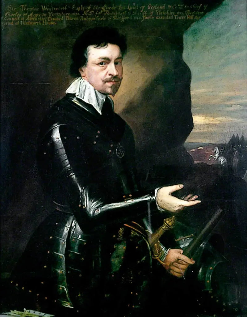 Thomas Wentworth (1593–1641), primeiro conde de Strafford - Antoine van Dyck