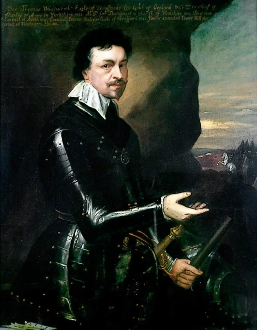 Thomas Wentworth (1593–1641), primeiro conde de Strafford - Antoine van Dyck