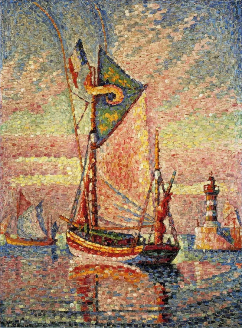 Barco de Pesca em Concarneau - Paul Signac