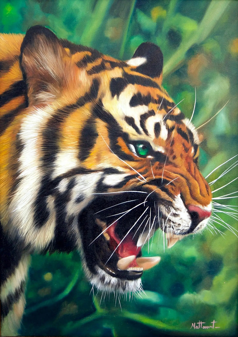 Tigre de Olhos Verdes | 50 x 70 cm