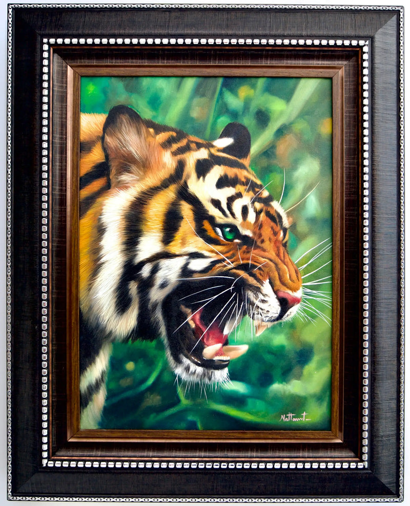 Tigre de Olhos Verdes | 50 x 70 cm