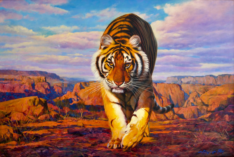 Tigre na caça | 150 x 100 cm