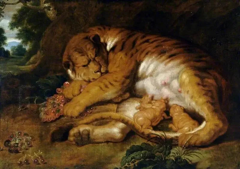 Tigre com seus filhotes - Peter Paul Rubens