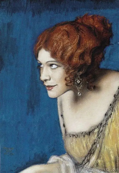 Reproduction du tableau « Tilla Durieux en tant que Circé - Franz von Stuck » par Alpha Reproduction en peinture à l’huile