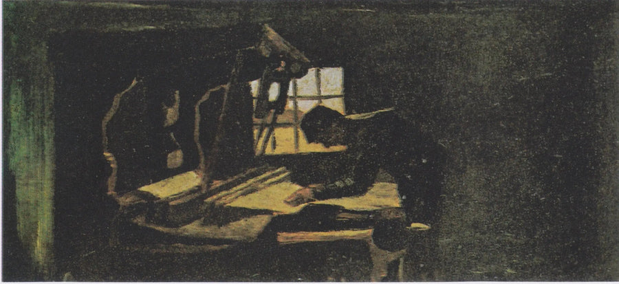 Tisserand organizando os fios - Vincent van Gogh