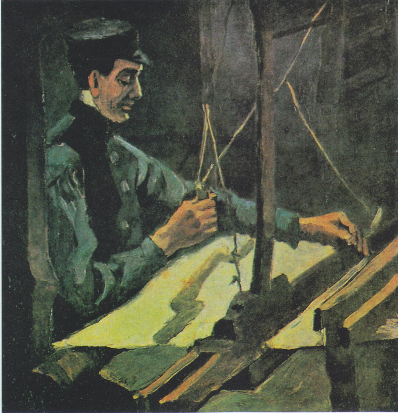 Tecelão voltado para a direita (meio-retrato) - Vincent van Gogh
