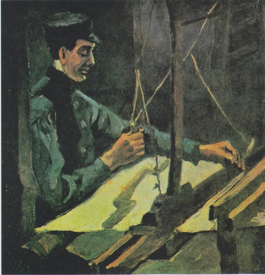 Tecelão voltado para a direita (meio-retrato) - Vincent van Gogh