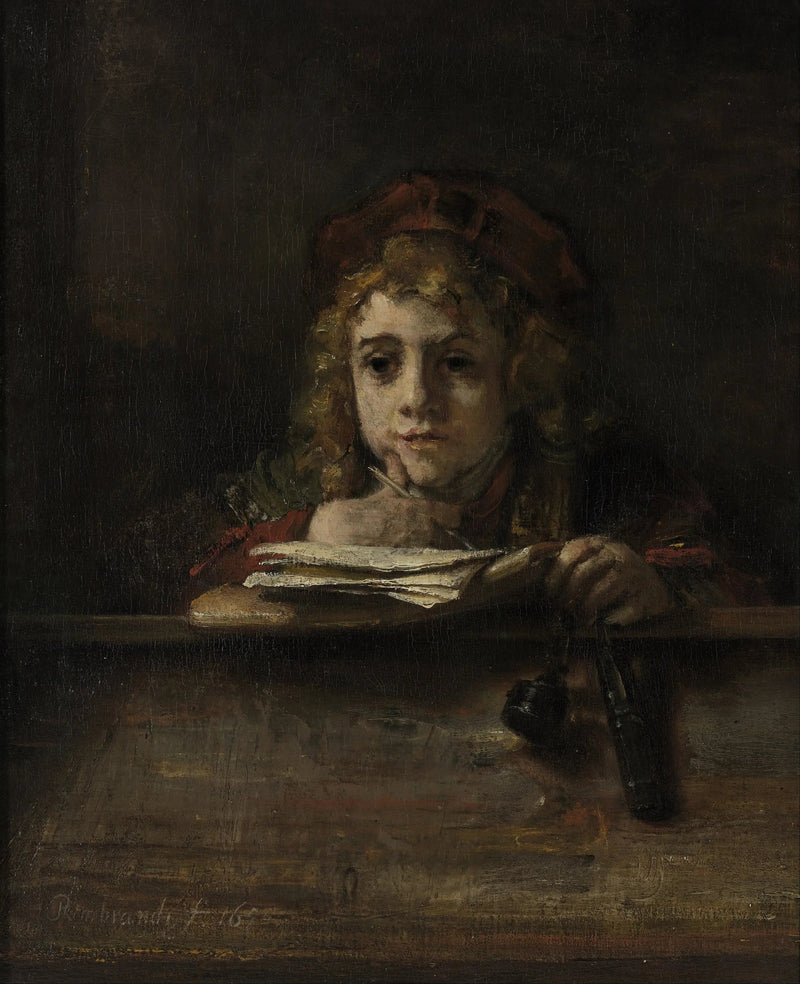 Titus em seu escritório - Rembrandt