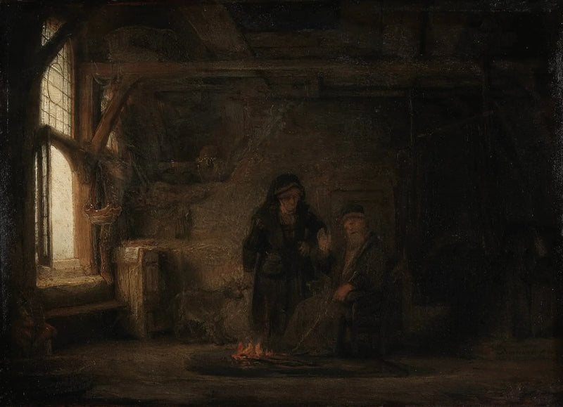 Tobias e Anna com uma cabrinha - Rembrandt