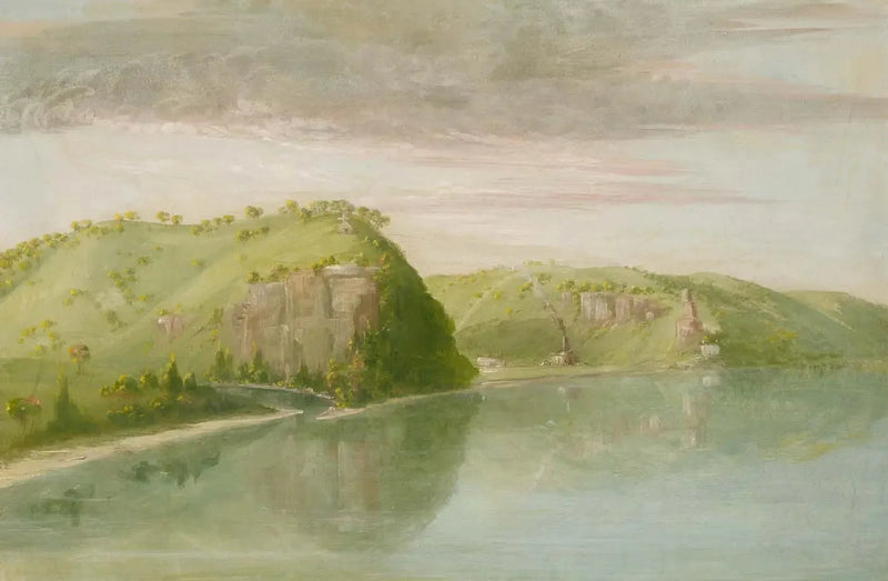 Tumba de Dubuque, Alto Mississippi - George Catlin