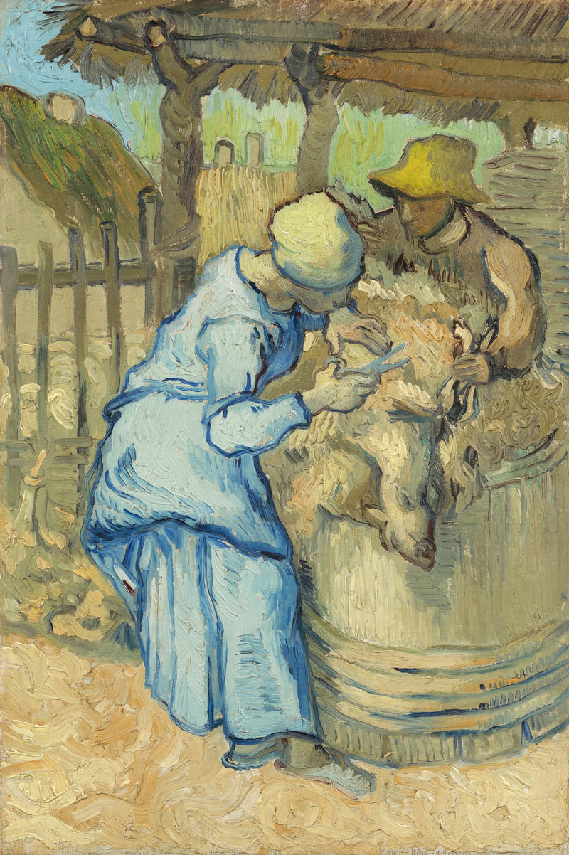O Tosquiador de Ovelhas (segundo Millet) - Vincent van Gogh