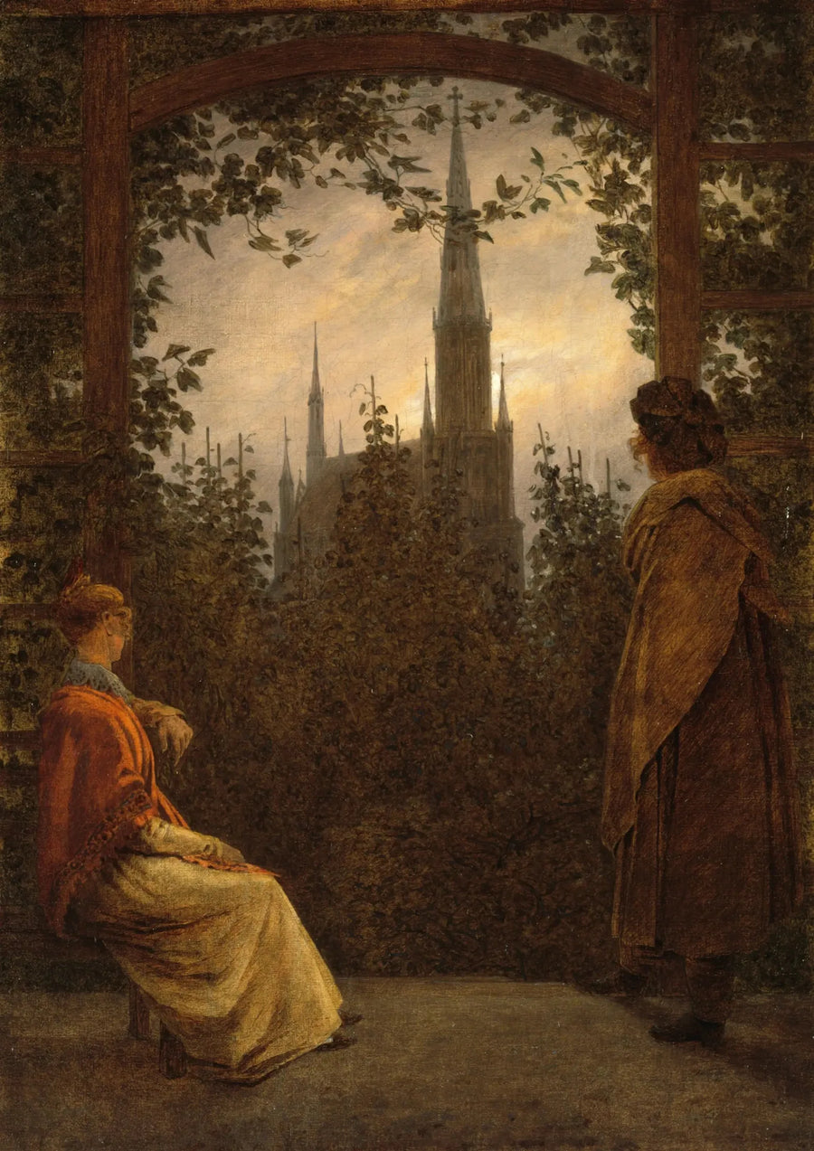 Tonnelle em Greifswald - Caspar David Friedrich