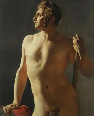 Torso (meia-figura pintada) - Jean-Auguste-Dominique Ingres