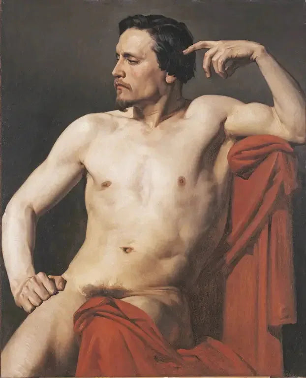 Torso ou meia-figura pintada - Bouguereau