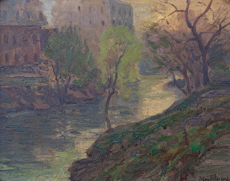 Bem cedo pela manhã no rio San Antonio na altura da ponte do moinho - Julian Onderdonk