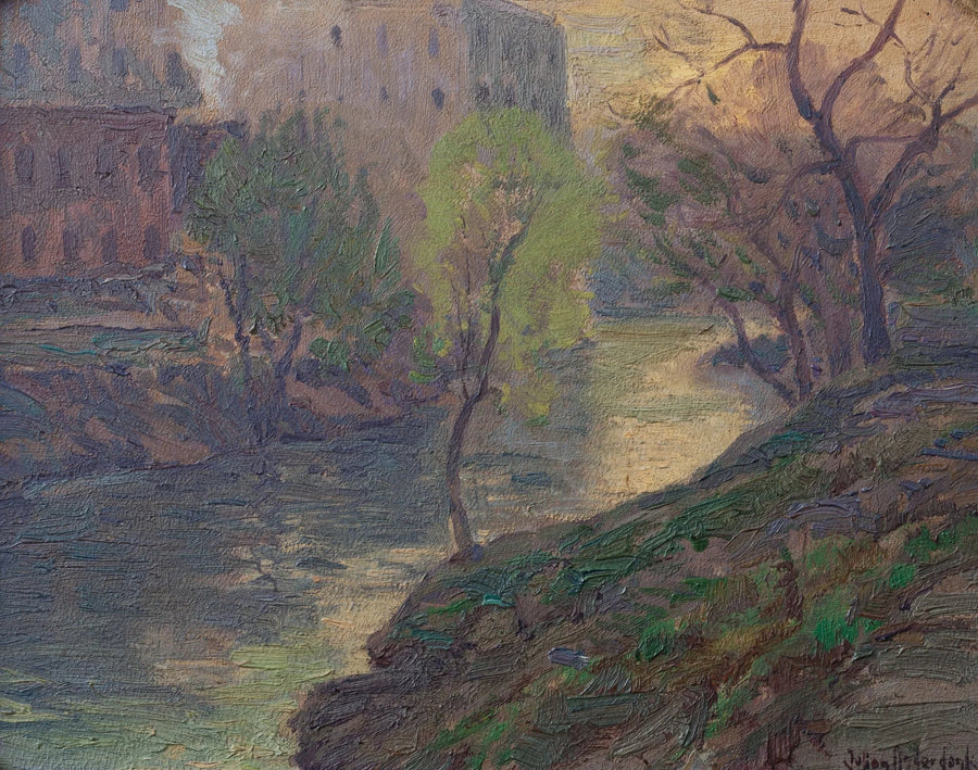 Bem cedo pela manhã no rio San Antonio na altura da ponte do moinho - Julian Onderdonk