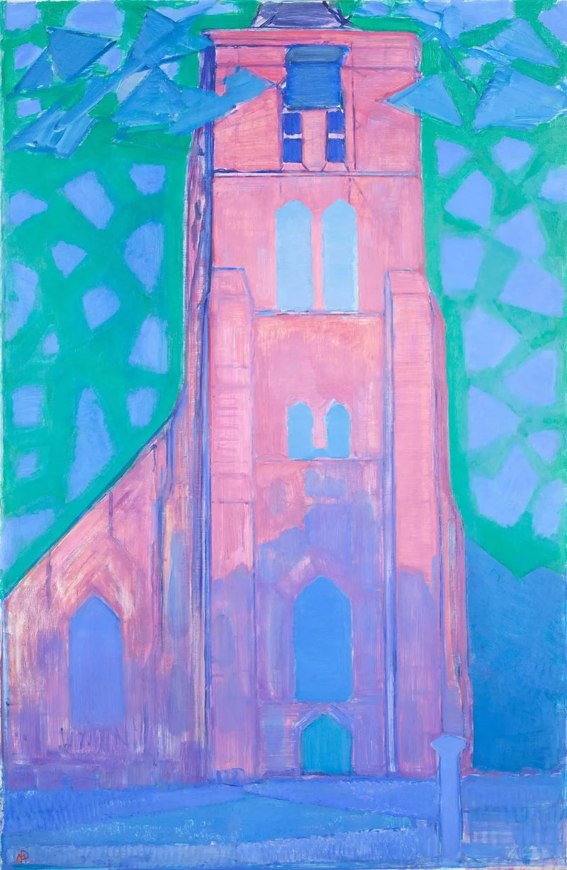 Torre da igreja de Zelândia - Piet Mondrian