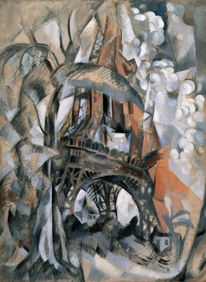 Torre Eiffel entre árvores - Robert Delaunay