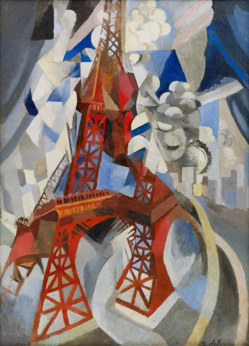 Torre Eiffel vermelha - Robert Delaunay