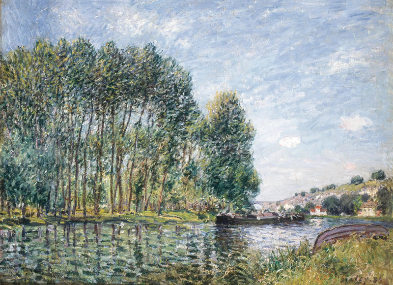Curva do Loing em Moret - Alfred Sisley