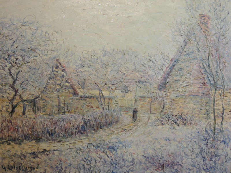 Tournedos sur Seine, neige, givre et bruma - Gustave Loiseau