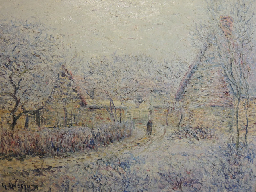 Tournedos sur Seine, neige, givre et bruma - Gustave Loiseau