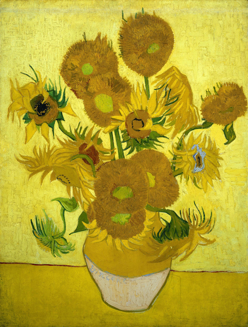 Natureza morta: Vaso com quinze girassóis - Vincent van Gogh