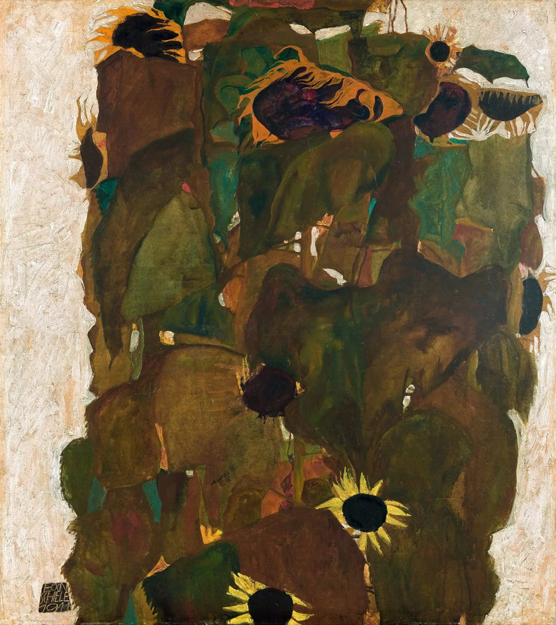Girassóis I - Egon Schiele