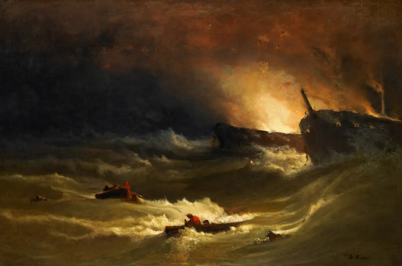 Tragédia no mar - George Inness