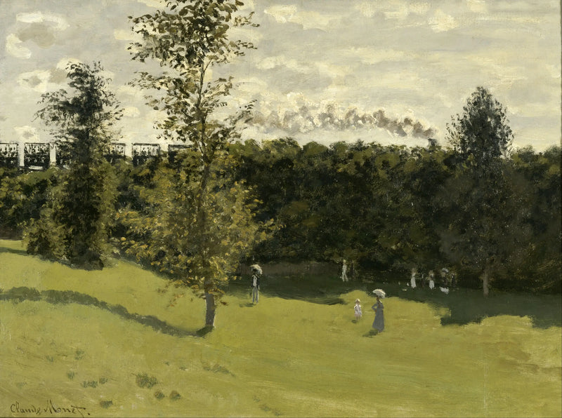 Trem no campo - Claude Monet