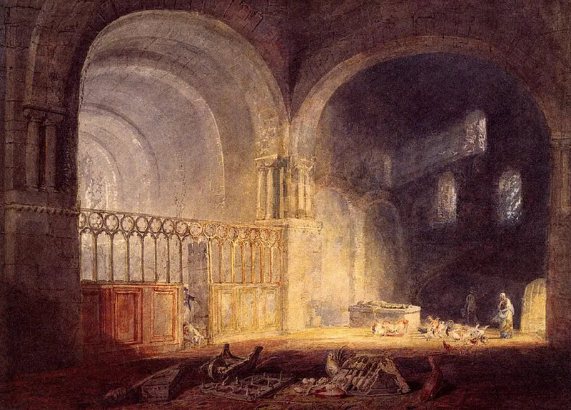 Transepto do Priorado de Ewenny, Glamorganshire - J. M. W. Turner