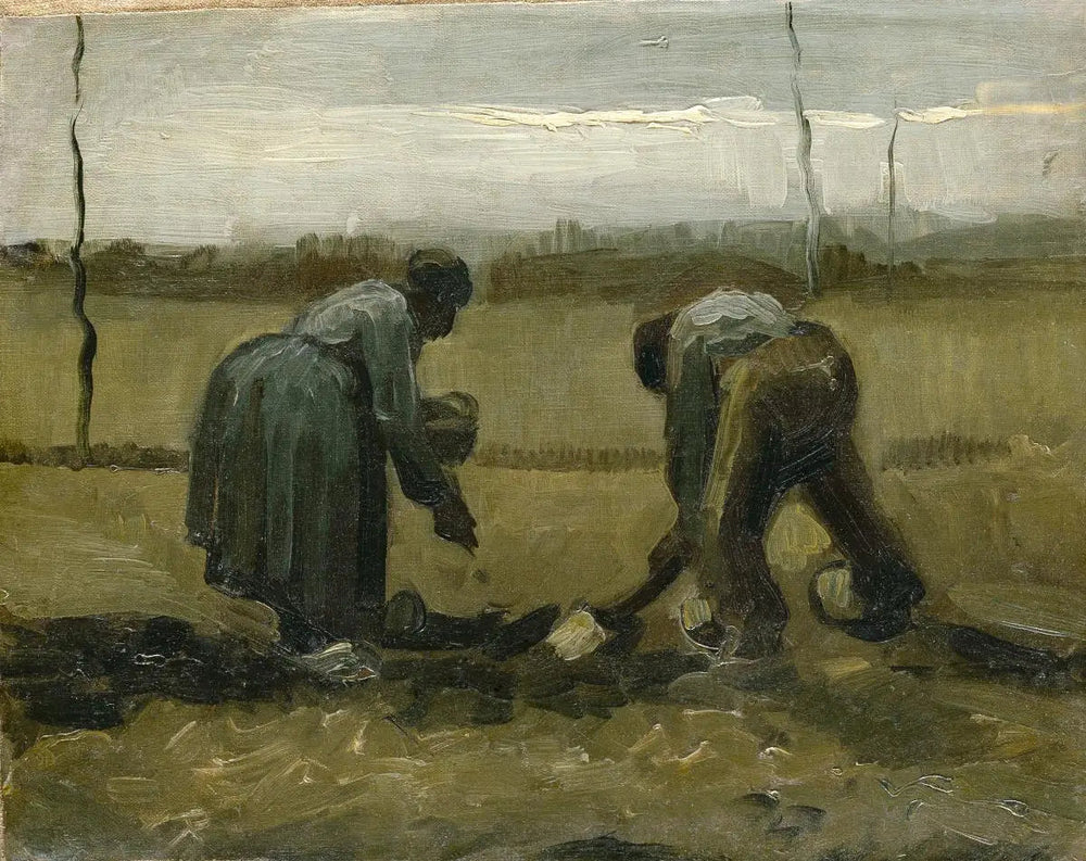Reproduction du tableau « Travail des champs - Vincent van Gogh » par Alpha Reproduction en peinture à l’huile