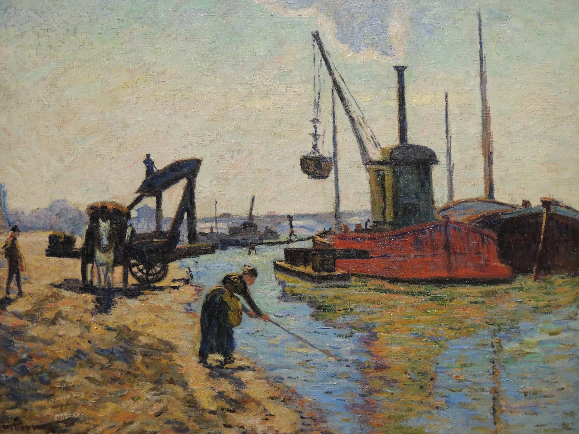 Travaux au Pont National - Armand Guillaumin image 1 reproduction réalisée par Alpha Reproduction