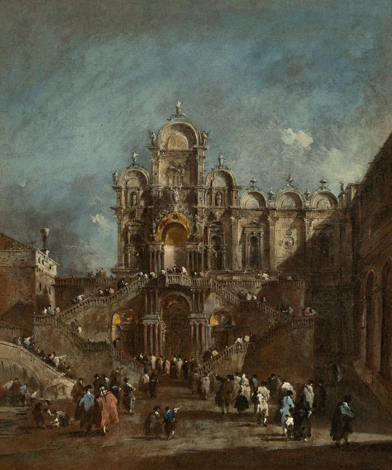Tribuna temporária no Campo San Zanipolo, Veneza - Francesco Guardi