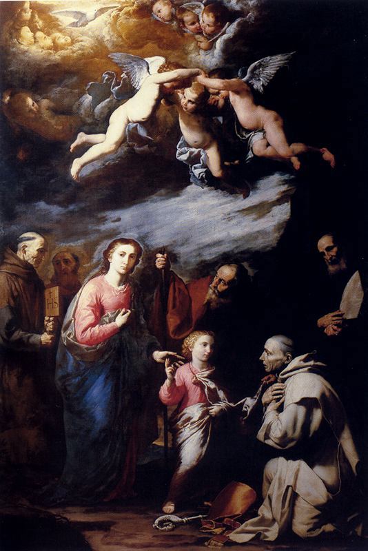 Trinitas terrestris com santos e o Eterno Pai - Jusepe de Ribera