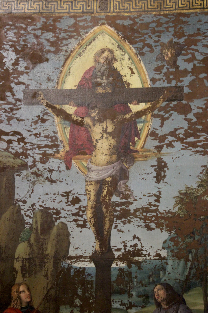A Santíssima Trindade com São Sebastião e São Roque, por volta de 1497-1499 - Raphaël