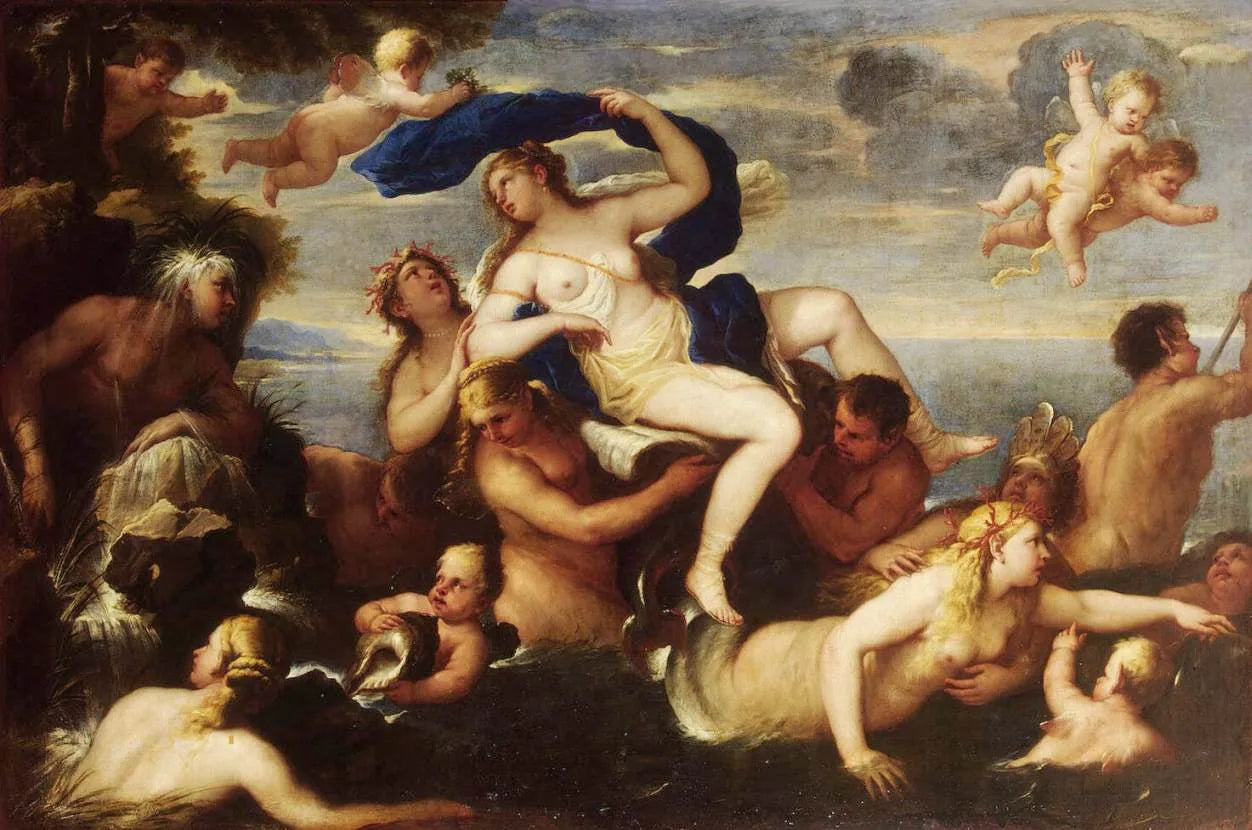 Triomphe de Galatée - Luca Giordano image 1 copie peinte à la main à l’huile