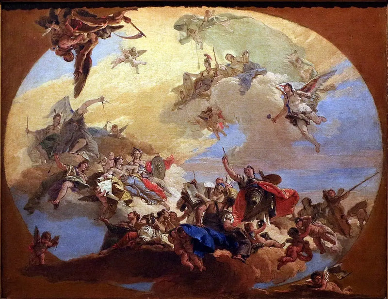 Triunfo das Artes - Giovanni Battista Tiepolo