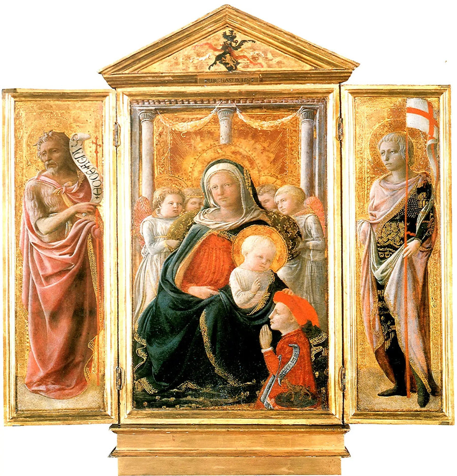 Tríptico da Madonna da Humildade com Santos - Fra Filippo Lippi