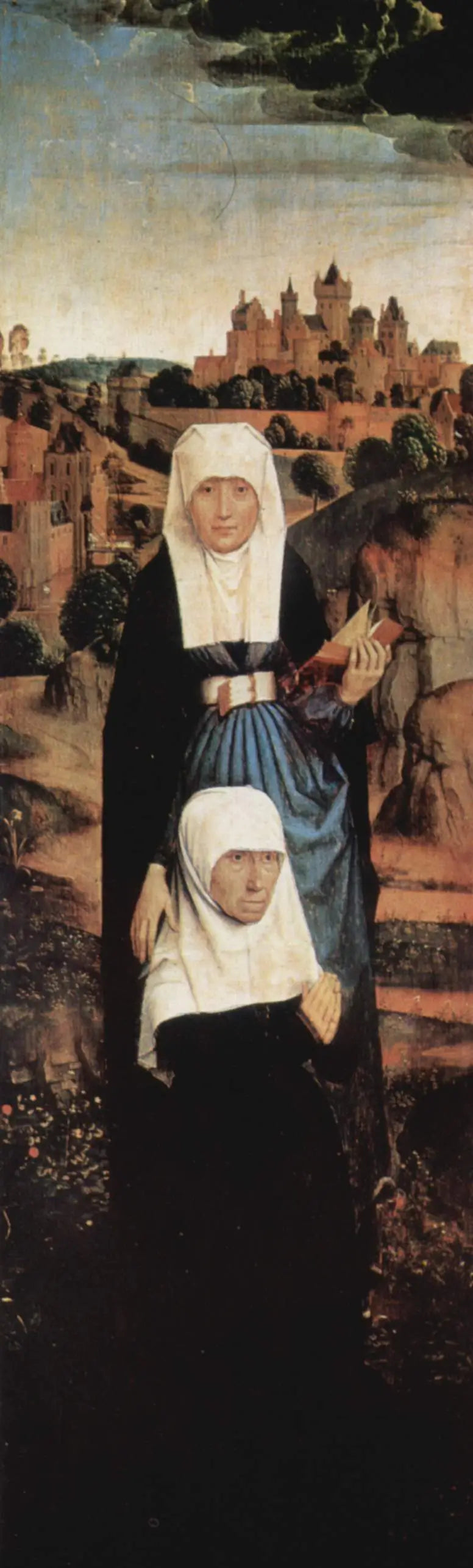Triptyque de Jan Crabbe. Ala esquerda - Hans Memling